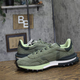 Lacoste Mens Elite Active Lace Up Trail Low Top Sneakers Green / Gray 8.5M