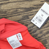 Bar III Womens V-Wire Plunge-Neck Bralette Bikini Swim Top Bright Rose Pink XL