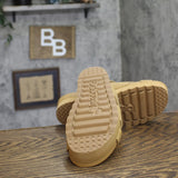 Bearpaw Criss-Cross Strappy Faux Leather Slip-On Sandals Iced Coffee Brown 11M