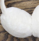 Fuzzy Faux Fur Earmuffs White