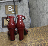 Madden Girl Womens Beela Heeled Sandal Red 8M