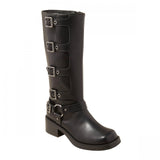 Wild Fable Womens Rebel Tall Moto Buckle Boots 90366583 Black 7M
