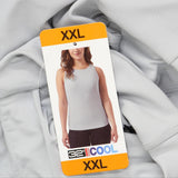 32 Degrees Womens Mini Ribbed Tank Top with Built in Bra 1760130 Pearl Blue 2XL