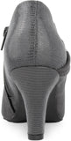 Karen Scott Womens Melanni Faux Suede Heels Ankle Boots 10013263400 Gray 5.5M