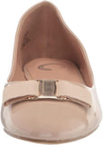 Journee Collection Womens Kim Patent Slip On Ballet Flats Nude Brown 7.5M