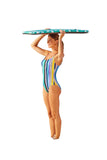 Anne Cole Lingerie Maillot One-Piece Swimsuit Barcode Stripe Blue Multi 10