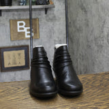 Easy Street Womens Faux Leather Booties Ankle Boots Damita DMITA Black 7N