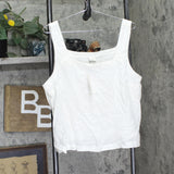 A New Day Womens Linen Tank Top 93194838 White XL