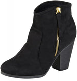 Journee Collection Womens Link Bootie Boots LINK-BLK Black 7.5M