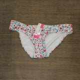 Xhilaration Juniors Side Tab Hipster Bikini Bottom AFS66B White Floral M