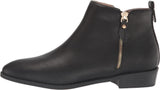 Journee Collection Womens Low Block Heel Ellis Bootie ELLIS-BOOTIE Black 7M