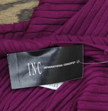 INC International Concepts Sweater Dress Long Sleeve Autumn Berry Purple L