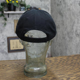 HDS Mens Chain Embroidered Strap Baseball Hat Cap Black / Orange OS