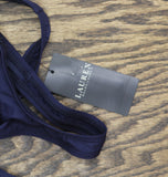 Lauren Ralph Lauren Womens Tummy Control One Piece Swimsuit Dark Navy Blue 12