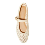 Universal Thread Sylvia Woven Mary Jane Ballet Flats Cream Off White 7M