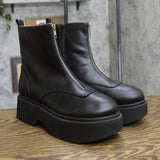 Wild Fable Honor Ankle Combat Platform Boots 94642932 Black 9.5M