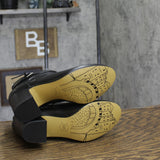 Bella Vita Arlette Dress Leather Buckle Booties ARLET Black 8.5N