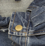 Universal Thread Relaxed Bomber Denim Jacket Trucker Medium Wash Blue 2XL