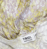 Tinsel Snake Print Midi Wrap Dress MYPD017541 Purple Brown Multi PL