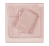 Christian Siriano New York Sateen 3-Piece 300tc Sheet Set Blush Pink Twin XL