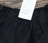 A New Day Womens Flutter Short Sleeve Mini Poplin Dress 89571058 Black XS