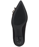 INC International Concepts Embellished Stiletto Heels Black Microsuede 6.5M