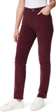 Gloria Vanderbilt Amanda Corduroy Slim High Rise Pant Huckleberry Purple 8