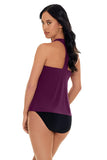 Magicsuit Solid Taylor Soft Cup Racerback Tankini Top 6006052 Jam Purple 14