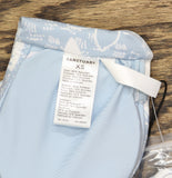 Sanctuary Womens In The Meadow Bandeau Tie-Front Bikini Swim Top Multi Blue XS