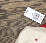 Monte's Fine Foods Tomato Vine Baseball Snapback Hat Khaki / Red