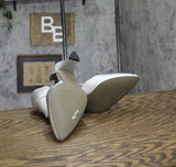 Easy Street Womens Moonlight Dress Pump Evening Heels Silver Satin Gray 8M