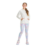 All In Motion Girls Velour Hoodie Sweatshirt 91465406 White Off S