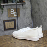 White Mountain Upright Woven Knit Slip-On Cushion Insole Tennis Sneaker White 6M