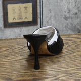 INC Liah Open Toe Heels Amputee Replacement Left Shoe Only Black Smooth 5M