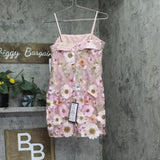 City Studios Juniors Embroidered Tulle 3D Dress 8304UG3BT3 Pink Multi 5/6