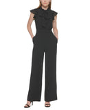 Vince Camuto Women's Tie-Neck Flutter-Sleeve Jumpsuit VC2M3848