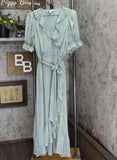 LC Lauren Conrad Womens Belted Woven Maxi Dress 1660bee5d5a3a8 Green Lurex S