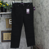 Gloria Vanderbilt Supreme Stretch Classic High Rise Tapered Jean Black 16P