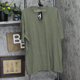True Classic Short Sleeve Cotton Blend Classic T-Shirt Tee Military Green 2XL