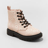 Art Class Girls' Kayden Floral Print Lug Sole Lace-Up Zipper Boots 87831694