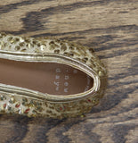 A New Day Womens Sammie Pull On Sequin Ballet Flats Shoes Gold Yellow 8.5M