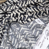 Ny Collection Tab Belted Plus Size Printed Shirt Dress Black White Zig Zag 1X