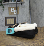 Sofora By Rockdoves Womens Sparkling Classic Moccasin Slippers Black 10M