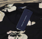 Tommy Hilfiger Womens Knit 3/4 Sleeve Floral Dress Black Multi 2P