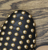 A New Day Channing Studded Slip-On Mule Flats 91636452 Jet Black 6M