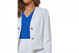 Calvin Klein Womens Petite Open-Front Cropped Blazer Jacket OT3JR519