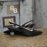 A New Day Womens Simone Rhinestone Ball Heels Disco 94660899 Black 9.5M