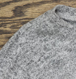 INC International Concepts Long Sleeved Lurex Knit Ruched Front Tie Top Gray S