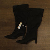 A New Day Womens Justice Boots Faux Suede 94568877 Black 7.5M-WC