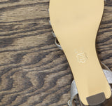 Nina Nelena Womens Sparkling Dress Sandals NELENA-YF Silver Gray 9M